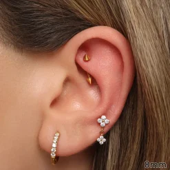 Spike Rook Piercing | Titan