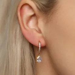 Tear Drop Ohrringe | 18K vergoldet
