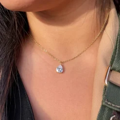 Teardrop Halskette | 18K vergoldet