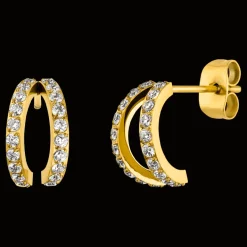 Twins Ohrstecker | 18K vergoldet