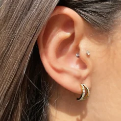 Twins Ohrstecker | 18K vergoldet