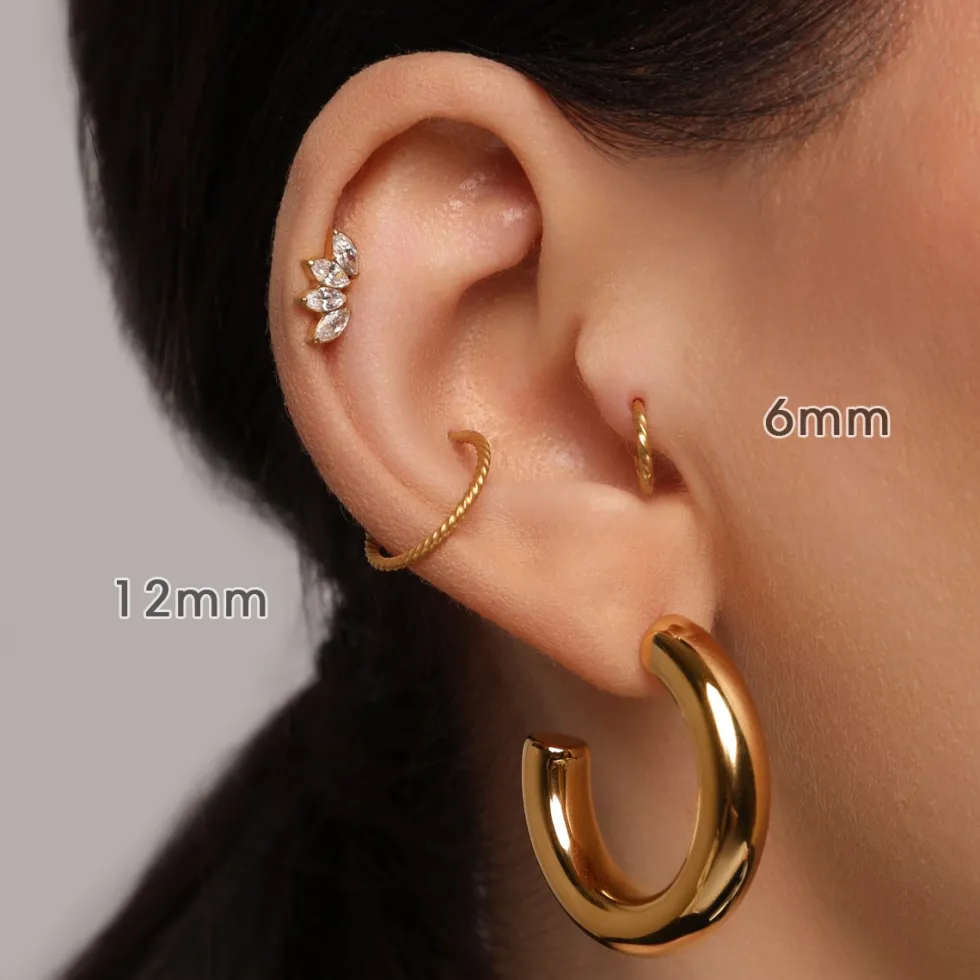 Twist Clicker Piercing | Chirurgenstahl
