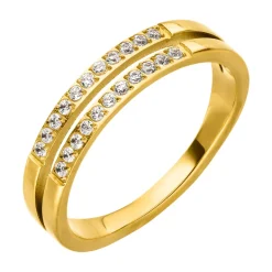Two Layers Ring | 18K vergoldet