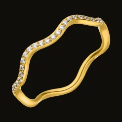 Wavy Ring | 18K vergoldet