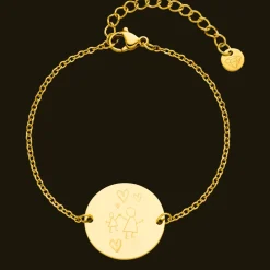Zeichnung | Coinarmband + Gravur